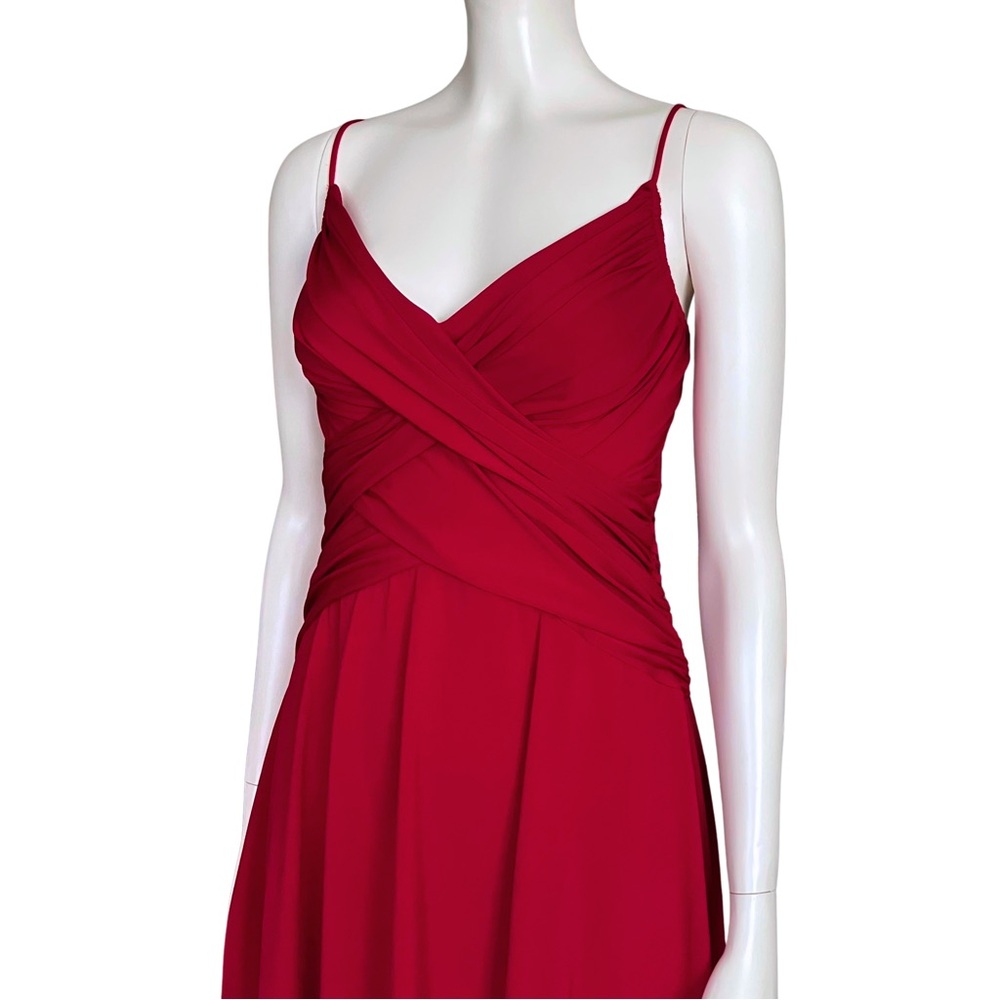 Vintage Y2K Red Hoco Cocktail Dress Medium Homecoming Wedding Guest Retro Vampy - Picture 8 of 11